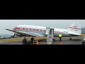 Scenic Flight on an 80 Year Old DC 3 (New Zealand's Last DC 3 Flight)
