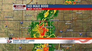 A little while ago, the sirens were sounding in Pawhuska. This is what Police Chief Scott Laird had to say about the conditions. | NewsChannel 8 - Tulsa