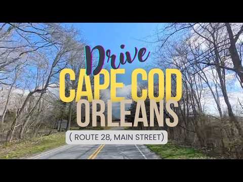 [4k] Route 28, Main St. Cape Cod Scenic Drive: Orleans, MA