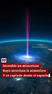 ⚡ ¡Un rayo gigante iluminó el cielo nocturno como si la Tierra disparara su energía hacia el espacio!El 3 de julio de 2025, desde la Estación Espacial Internacional sobre Coahuila, México, la astronauta Nichole Rhea Ayers captó este fenómeno ultra raro conocido como jet gigante. Ocurre cuando potentes tormentas eléctricas lanzan descargas hacia la atmósfera superior, conectando nubes con el borde del espacio y creando destellos azules y fucsias que duran apenas un parpadeo. #FenómenoNatural #Ray