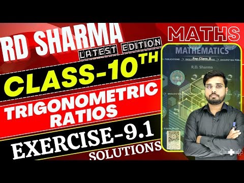 RD Sharma Class 10 Exercise 9.1 solutions | RD Sharma Class 10 Chapter 9 | Trigonometric Ratio, IQRA