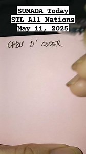 SUMADA Today STL Tips All Nations #chrisdcoder #STLVISAYAS #STLMindanao #swertreshearingtoday #stlresulttoday #PCSOLottoResultToday #lottoresulttoday #stlresult Disclaimer Content for Entertainment purposes only and guide only. | Chris D Coder