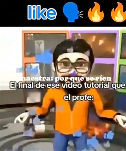 la maestra: por qué se ríen el final del vídeo titorial #xd #memes #animation