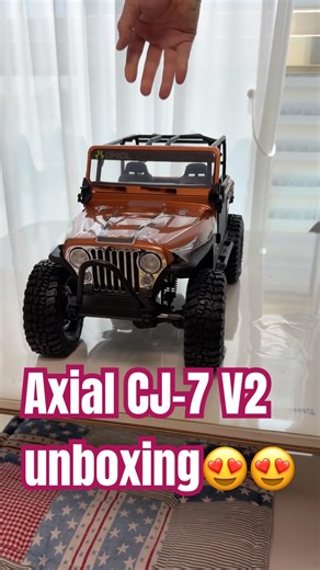 AXIAL 1/10 SCX10 III 지프 CJ-7 V2 4WD 브러시드 RTR, Copper Unboxing 🔥#shorts #scx10iii #cj7
