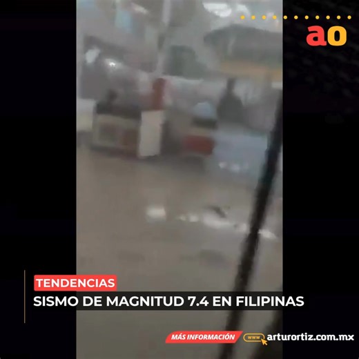 🔴🟡 ¡De nuevo en Filipinas! Este viernes un fuerte sismo de magnitud 7.4 sacudió el sur de Filipinas. Las autoridades emitieron una alerta de tsunami y pidieron a los habitantes de las zonas costeras del centro y sur evacuar hacia lugares altos. El hecho dejó como saldo 6 personas sin vida, evacuaciones y daños en edificios. | Arturo Ortiz