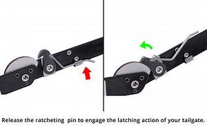 Gate King Adjustable Truck Bed Extender Gate King Lift Supports GK57FR