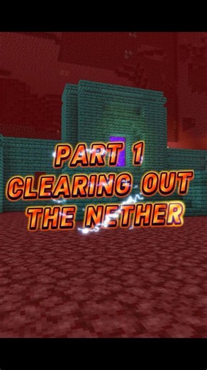 I Started Clearing the Entire Nether in Minecraft (Prologue) #minecraftsurvival#mincraftseries