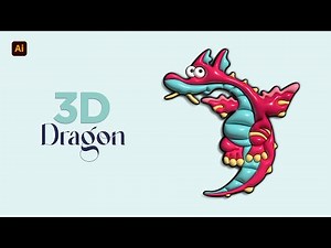 HOW TO CREATE 3D DRAGON | Illustrator Tutorial