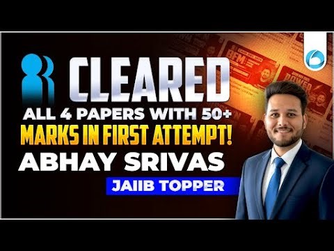 Cleared All 4 JAIIB Papers with 50+ Marks in First Attempt | Abhay Srivas Success Story
