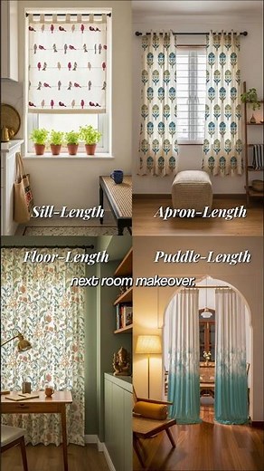 Types of Curtain Lengths You Should Know #homedecor #curtains #guide #urbanspace