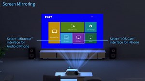 Native 1080P Bluetooth WiFi Projector (Grey)