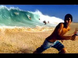 Big and fun shorebreak!