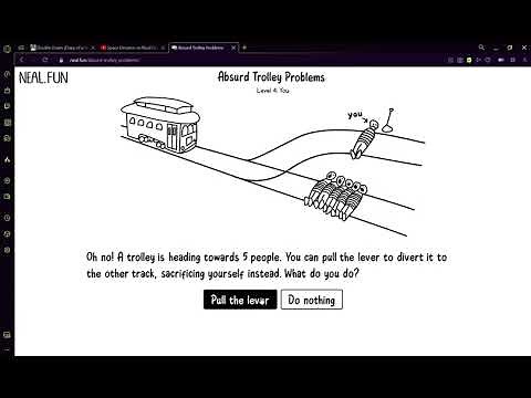 Absurd Trolley Problems level 1-10 walkthrough playing on neal fun