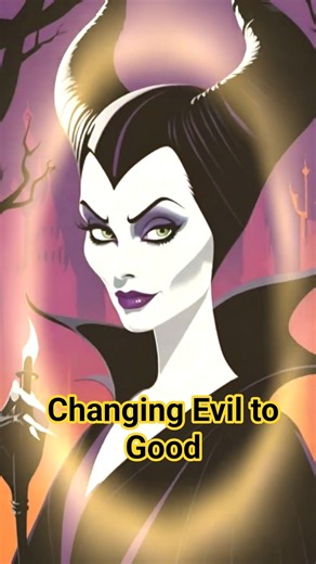 Maleficent as you've never seen her a magical transformation from evil to goodness! #Maleficent #Art