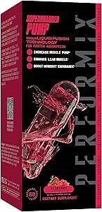 PERFORMIX Supercharged Pump - Nitrosigine® and Betaine Pre-Workout Supplement - Muscle Pump Accelerator - Endurance and Strength Booster (80 Capsules)