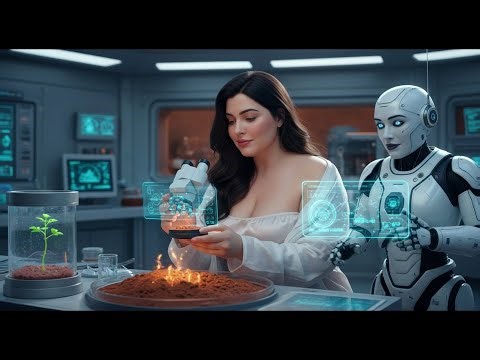 “Mars Colony Life Begins | The Galactic Woman & Her AI Robot in Action”