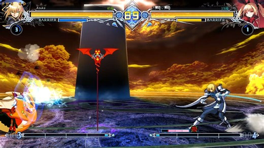 bbcf萌新第一次打高手雷其儿