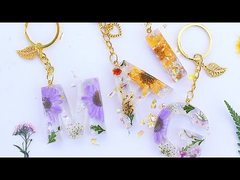 Tutorial llavero de letra en resina ✨ Resin letter Keychain Diy