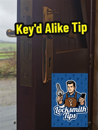 Make sure you take out and measure all the locks that you're planning to replace. As keyd alike. #locksmith #lock #key #tradie #followback