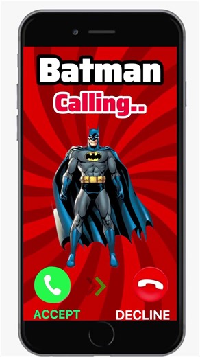 Batman Calling #calling #smartphone #games #cartoon #batman