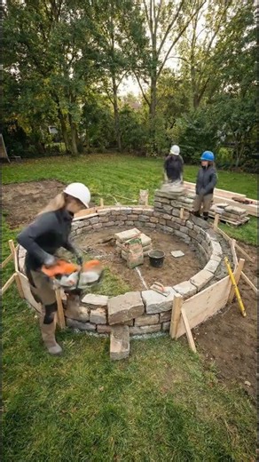 From Empty Ground to Luxury Fire Pit 🔥