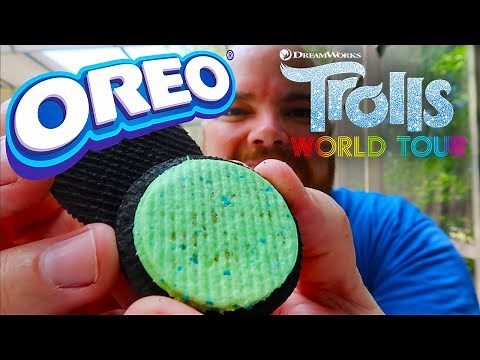 TROLLS WORLD TOUR OREO COOKIE with POP ROCKS! LIMITED EDITION - Food Review
