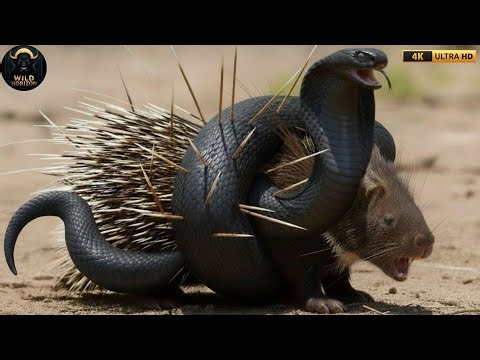 🔥 Porcupine vs King Cobra | A Brutal Battle When Nature Has No Escape!