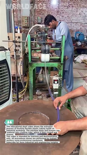 How Plastic Tubing Is Formed – Industrial Extrusion Educational Demo