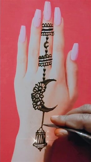 very easy mehndi design||✨Ramzan special,🌜Eid,💕fastival mehndi design,🌿#trending #shorts #mehndi #yt