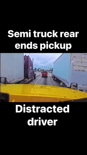 21K views · 59 reactions | Trucker rear ends pickup. Don’t forget to follow on insta @transport #dumptruck #snowplow #trucking #transport #cdl #professionaldriver #driver #truckergang #peterbilt #18wheeler #bigrig #truckstop #containers #port | Transport Media | Facebook