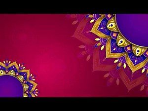 Modern Animated Festival Motion Background Video Loop - Motion Design Mandala Animation Video Loop