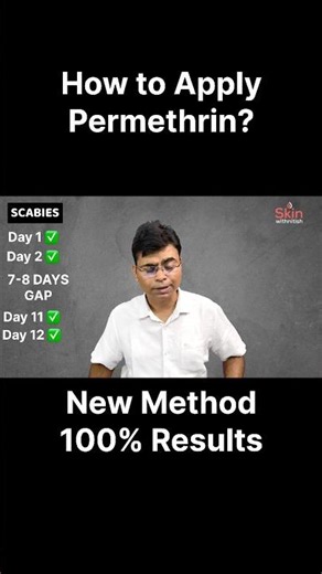 How to apply permethrin? | Scabies #shorts #scabies #skincare