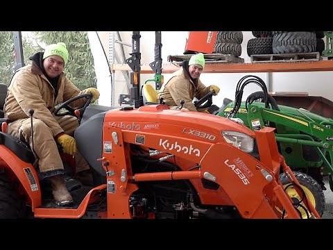 Kubota LX3310 vs. Deere 2038R Tractor Cold Start & Why We Bought Kubota!