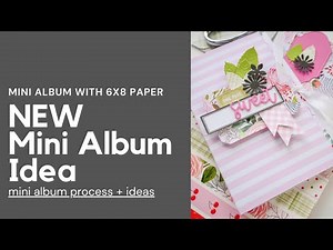New 6x8 Paper Mini Album or Journal or Interactive Card