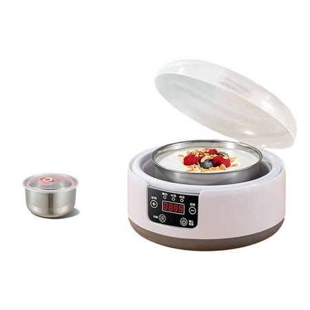 Yogurt Maker,Greek Yogurt Maker with Adjustable Temperature and Time Control,Electric Yogurt Maker Machine with Stainless Steel Liner,Portable Yogurt Maker for Yogurt,Cheese, Natto X9I5 - Walmart.ca