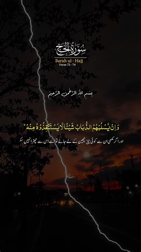 سورة الحجبسم الله الرحمن الرحيميَأَيُّهَا النَّاسُ ضُرِبَ مَثَلُ Islamic video 🥺🥺🤲