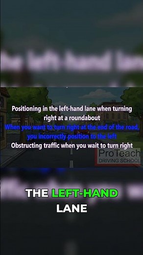 4th most common driving test fail. Incorrect position.