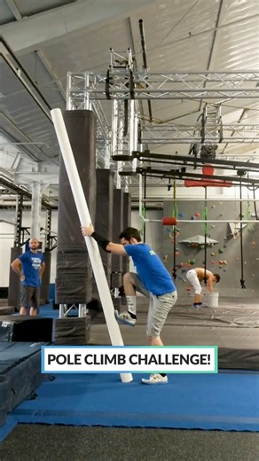 Pole climb power #PoleClimb #StrengthGoals #EpicMoves #GripPower #PeopleAreAwesome | People Are Awesome