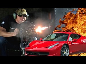 Amazing video of a six-barreled Minigun firing in super-slow motion