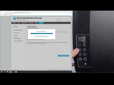 How to Reset Network Settings on HP Ink Tank Wireless 410 series (410, 415, 419)