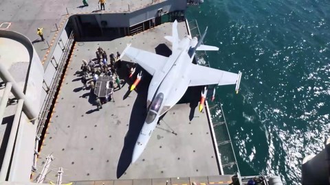 The Nimitz-Class Aircraft Carrier During 'Titans of the Sea'