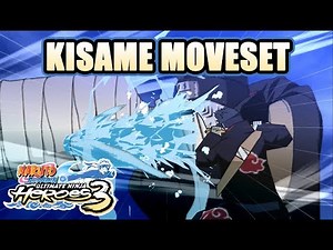 Naruto Ult. Ninja Heroes 3 - Kisame Moveset [PSP]