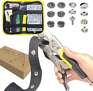 Amazon.com: MinliGUY Snap Kit for Boat Cover/Canvas/Tarp/Clothing/Fabric/Tonneau, Heavy Duty Fasteners Pliers & 15mm Metal Marine Snaps 60 Set, DIY Tool to Repair/Install Stainless Steel Press Stud/Screw Button