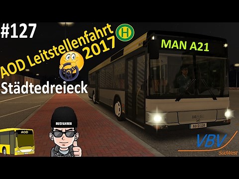 Let's Play OMSI 2 #127 - Die große AOD Leitstellenfahrt 2017 | Städtedreieck V2.1 | MAN A21