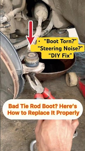 Tie Rod End Boot Replacement Easy DIY How to Replace a Tie Rod End Boot
