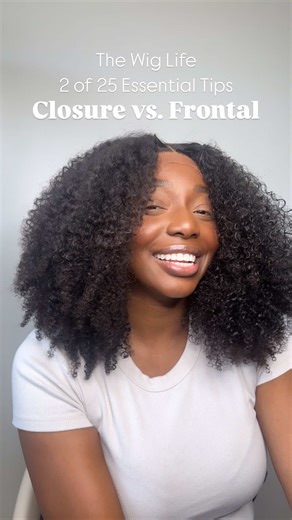 Lace Closure or Lace Frontal? Here’s what you NEED to know before your next install. #laceclosure #lacefrontal #wigsforbeginners #wigtips #hairtok #kinkycurlyhair