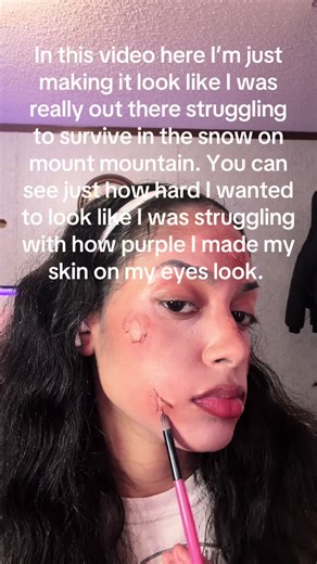 Easy frostbite 🥶 makeup. Part 8. #tiktok #trending #makeup #viral #fyp