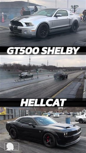 Hellcat vs GT500 Shelby Drag Racing @ Island Dragway, NJ