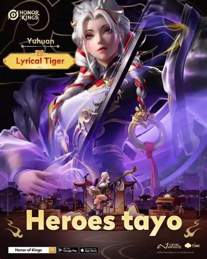 Yuhuan Lyrical Tiger Skin 🐅 #HOK #HOKPH #HonorofKings #hokstudio#tiger