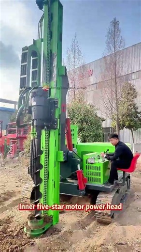 Stable and powerful, every pile driven with precision!#drillrig #machinery #workingrigs #drilling